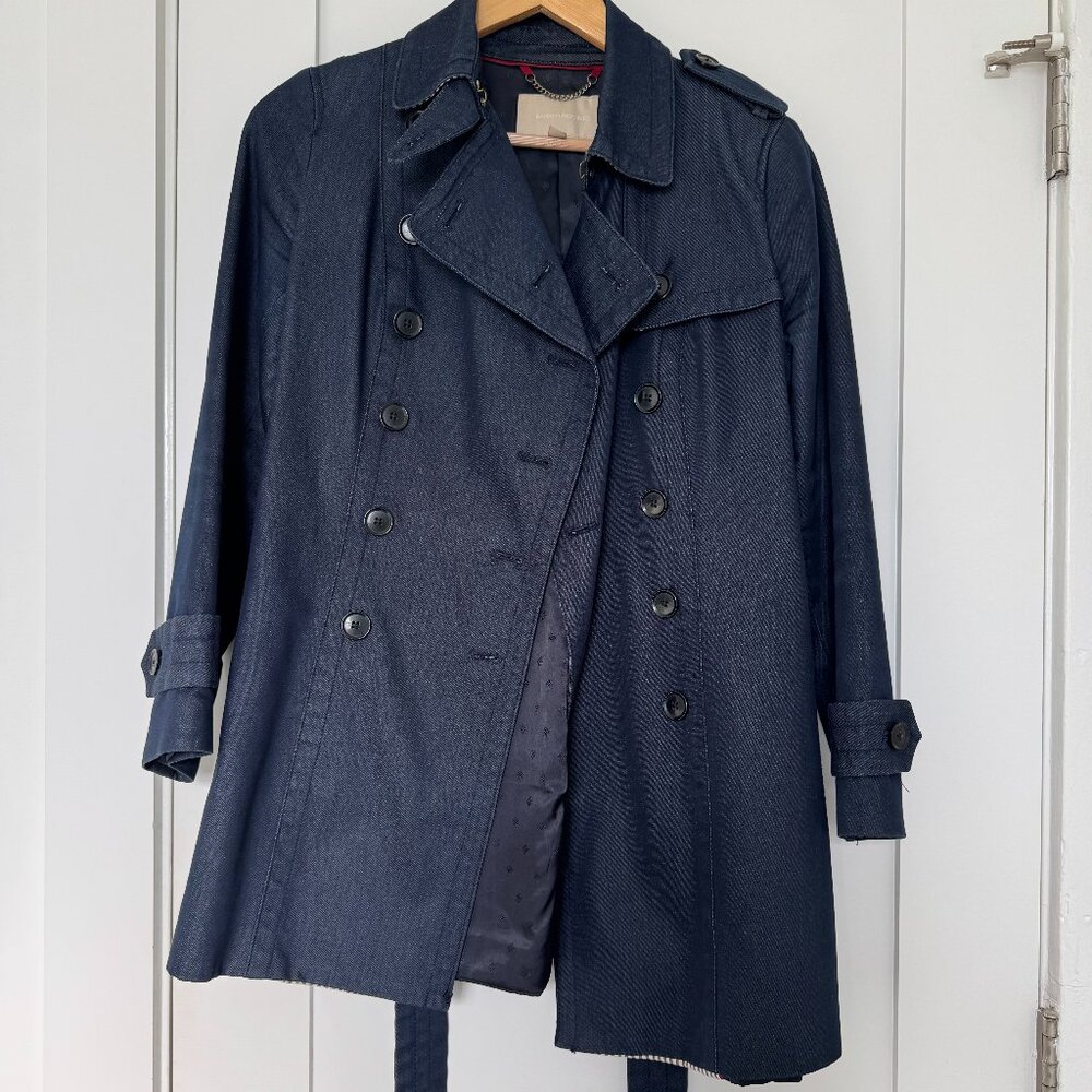 Banana Republic denim trench coat